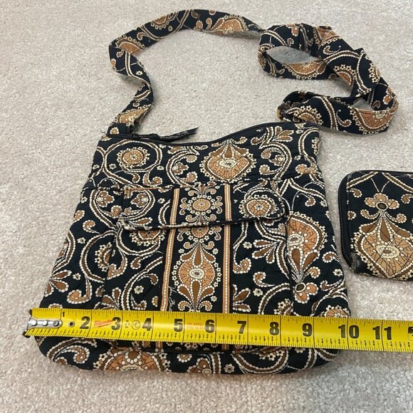 VERA BRADLEY Caffe Latte Shoulder Bag Crossbody Adjustable Straps Retired "READ" - Picture 8 of 9
